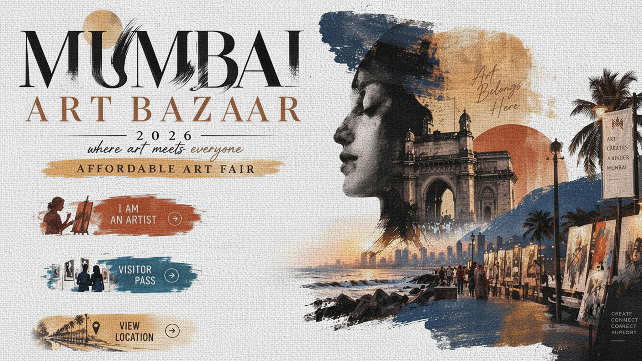 Mumbai Art Bazar 2026 event poster